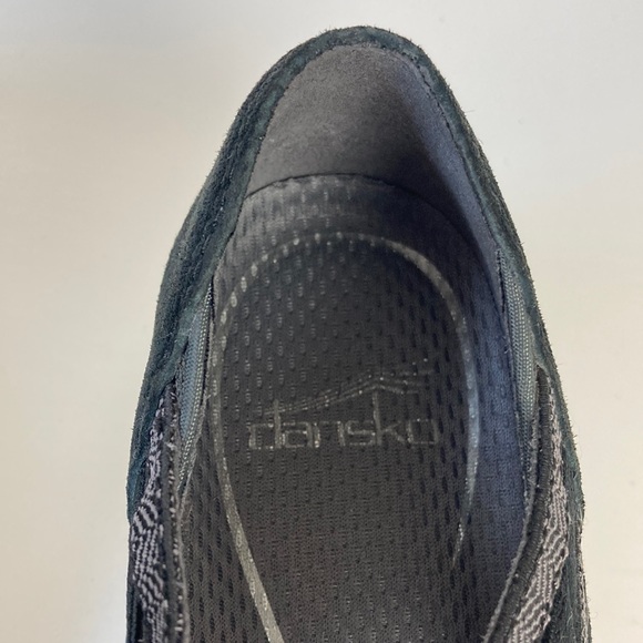 EUC Dansko Black Suede & Fabric Slip On Sneaker - Picture 11 of 13